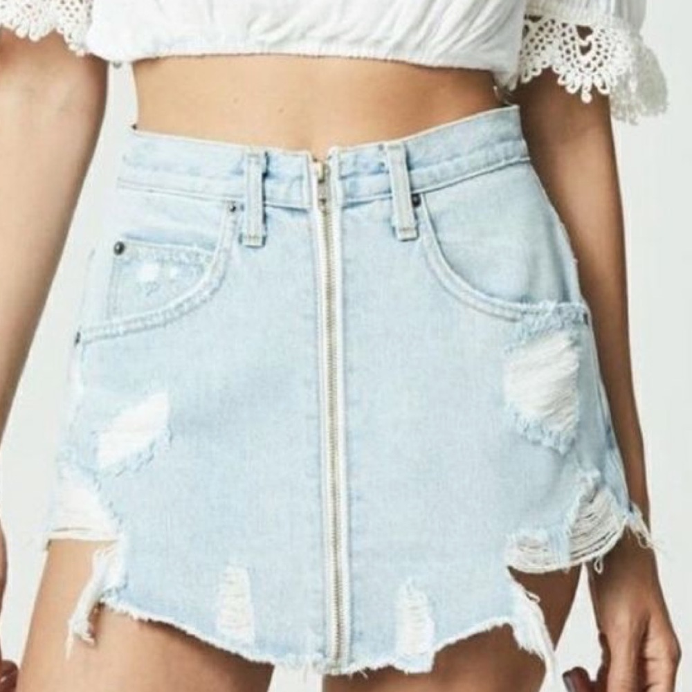 Carmar Denim Mini Skirt
